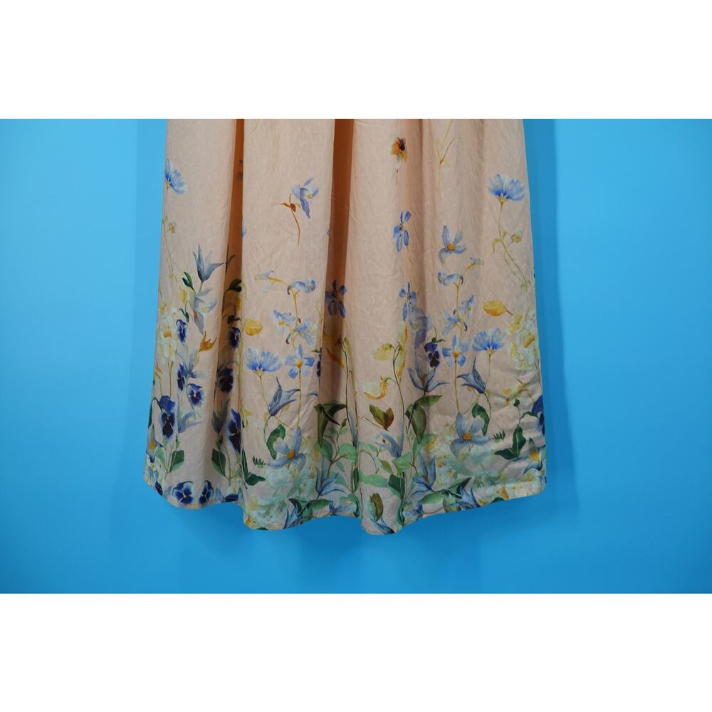 En Saison Beige Floral Midi Dress - Picture 3 of 10